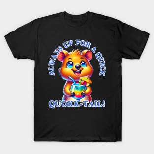 Quokka Cheers: Tropical Drink Delight T-Shirt